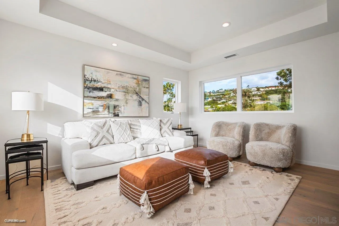 8352 La Jolla Shores Drive La Jolla, CA 92037 - Photo 11 of 33 a living room with furniture a lamp and a table
