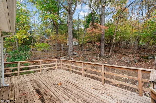 a view of a terrace with sky view