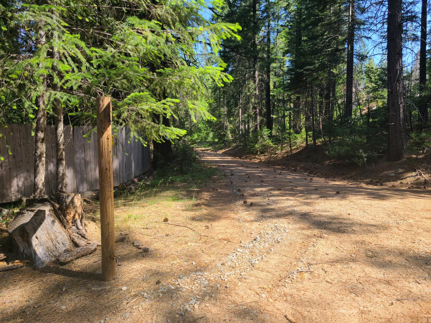 18200 Holley Ravine Road Nevada City, CA 95959 - Photo 10 of 11 a view of a yard with wooden fence