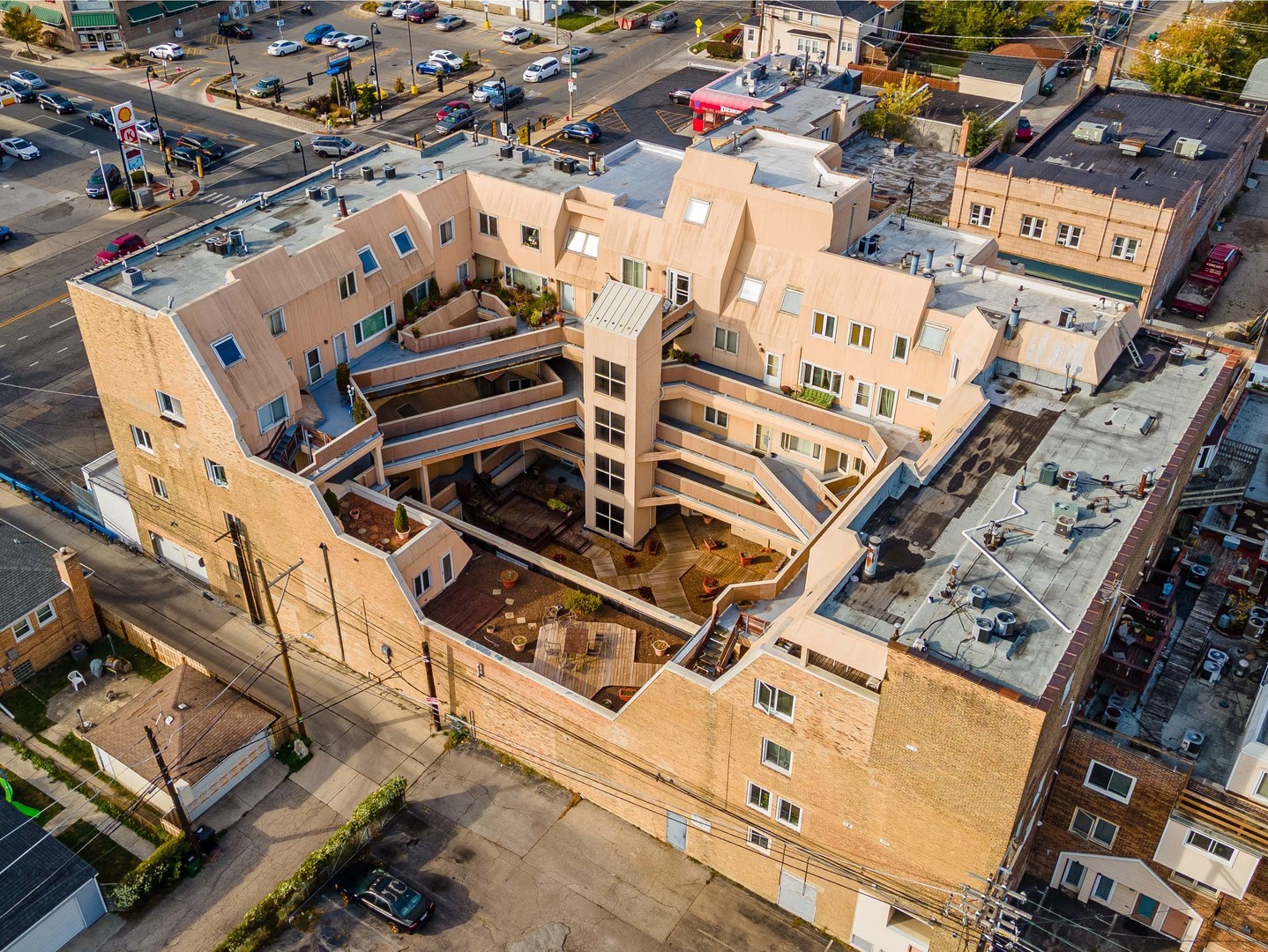 6337 Roosevelt Road, Unit 309 Berwyn, IL 60402 - Photo 25 of 27 an aerial view of a building with parking