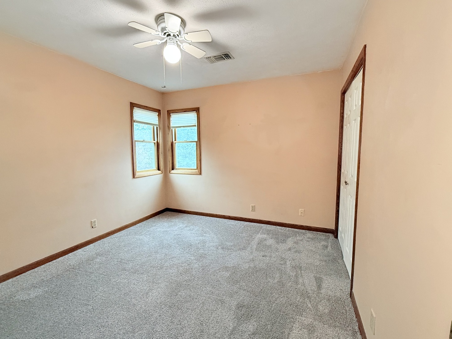 101 East 10th Street Gridley, IL 61744 - Photo 11 of 17 an empty room with windows and ceiling fan