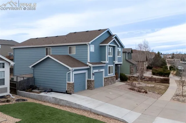 a view of a house with a patio