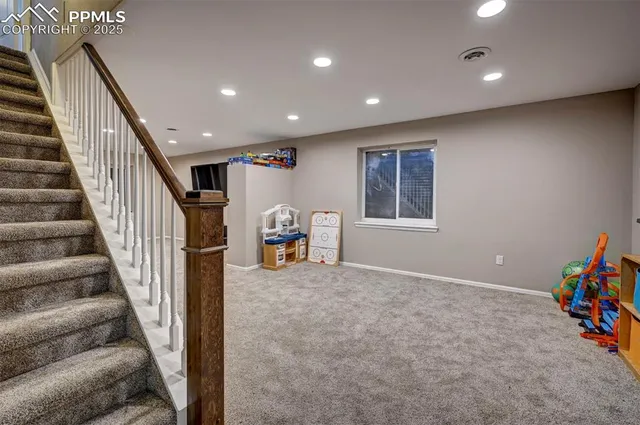 a view of a hallway with entryway