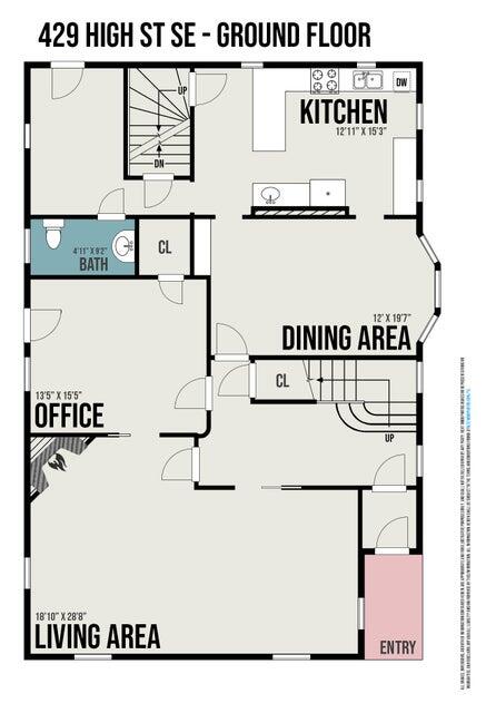 429 High Street Southeast Lowell, MI 49331 - Photo 53 of 56 Ground Floor Plan