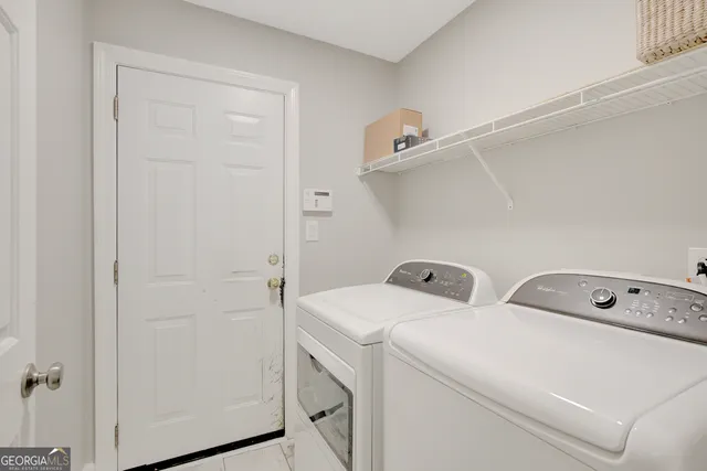 a view of a trees in a yard