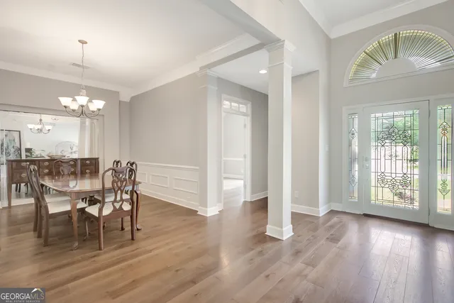 a room with furniture and a window