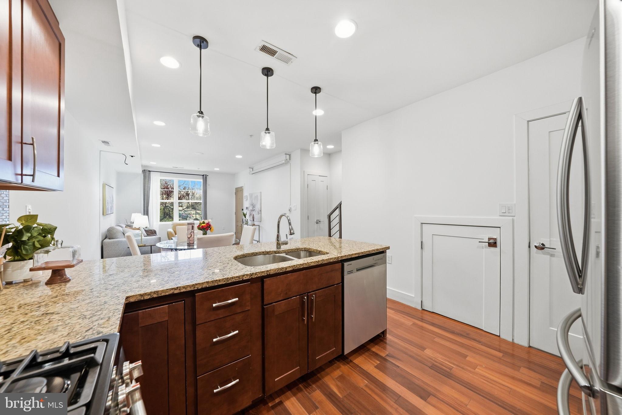 1512 F Street Northeast, Unit 2 Washington, DC 20002 - Photo 14 of 37 Modern kitchen with sleek finishes.