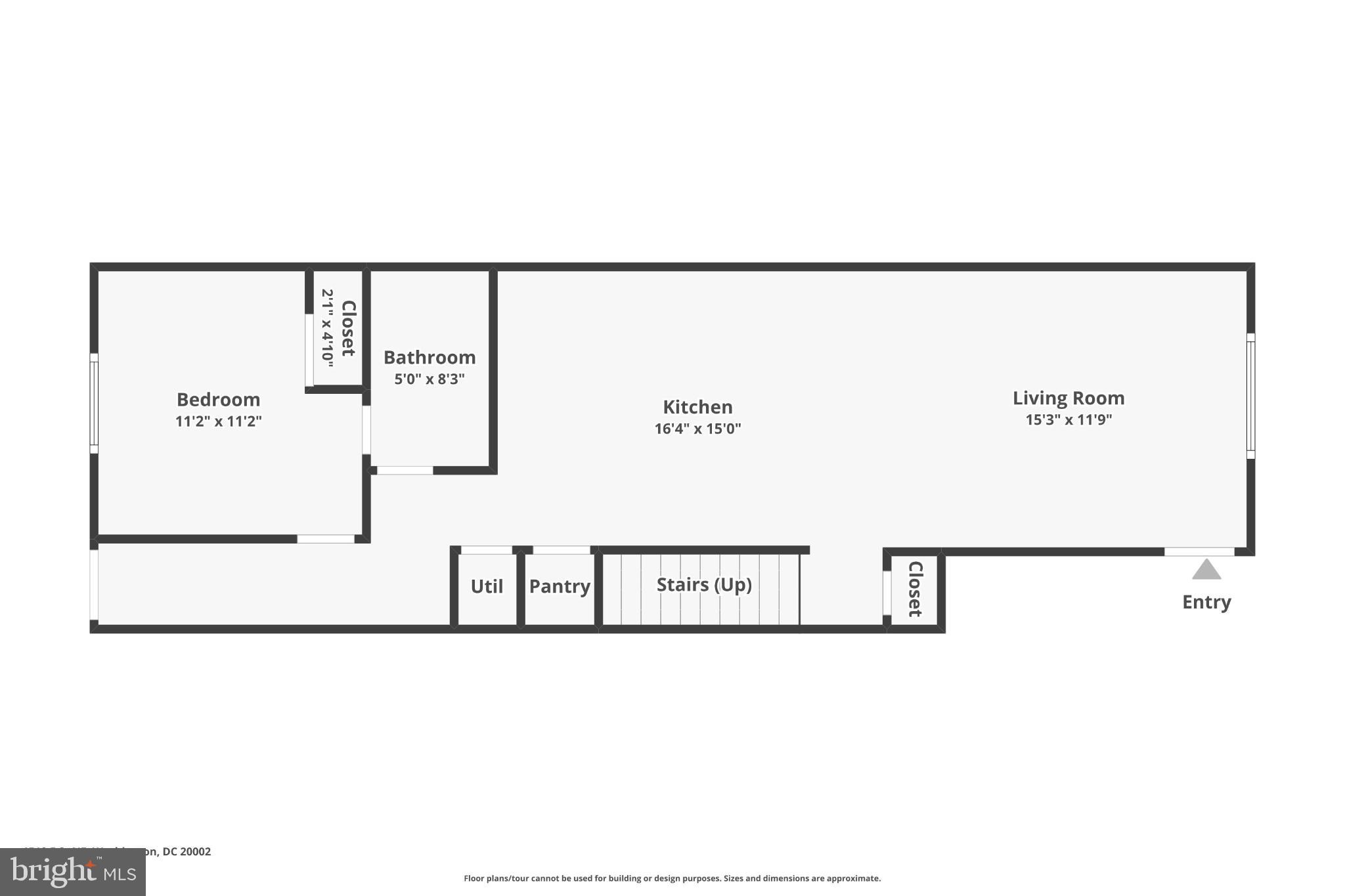 1512 F Street Northeast, Unit 2 Washington, DC 20002 - Photo 37 of 37 Spacious floor plan with functional layout.