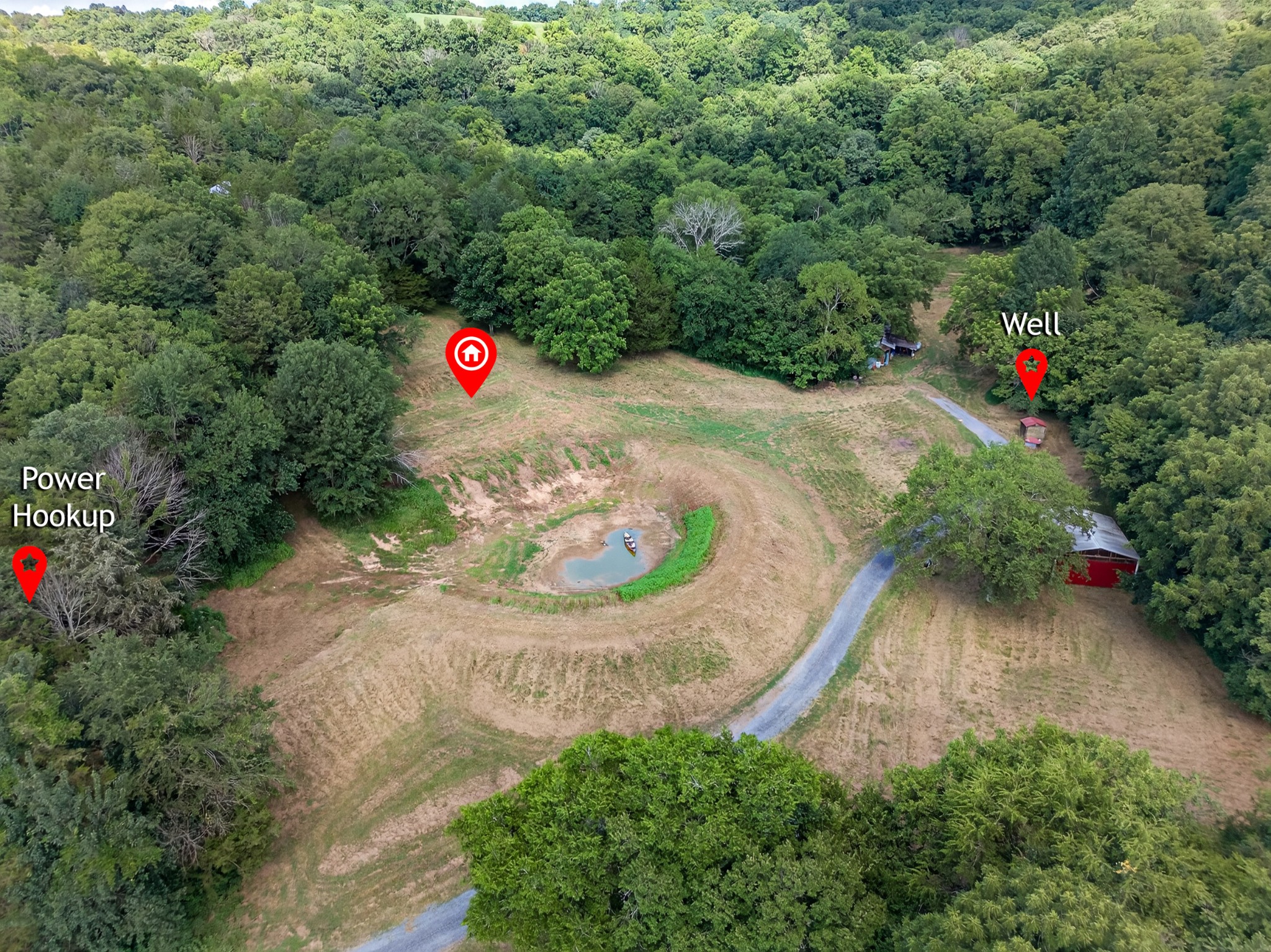 53 Daves Hollow Road Fayetteville, TN 37334 - Photo 7 of 40 an aerial view of a house with outdoor space and street view