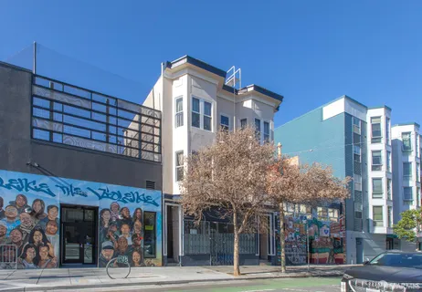 a view of a building with street