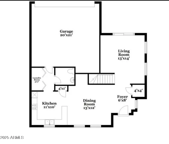 a garden with trees in the background