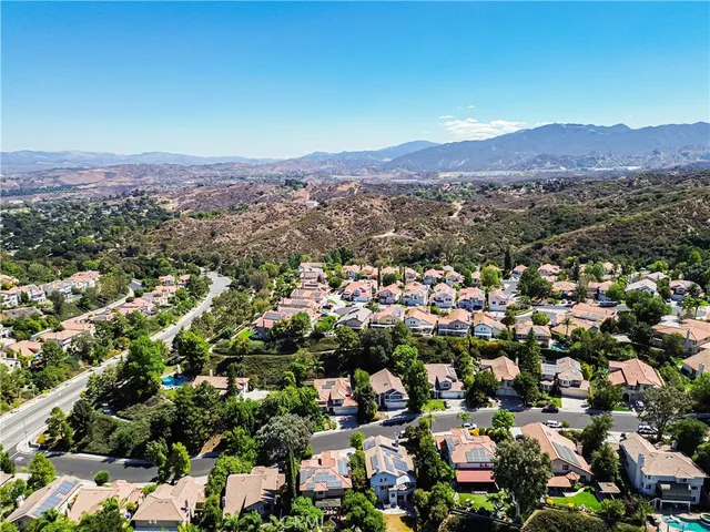 an aerial view of a city