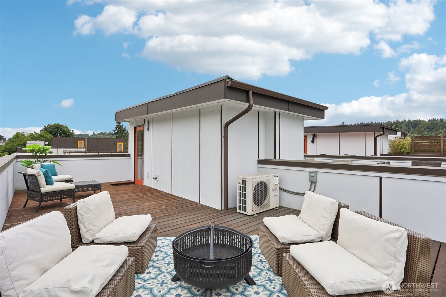 5017 Delridge Way Southwest, Unit A Seattle, WA 98106 - Photo 22 of 26 a outdoor living space with furniture and city view
