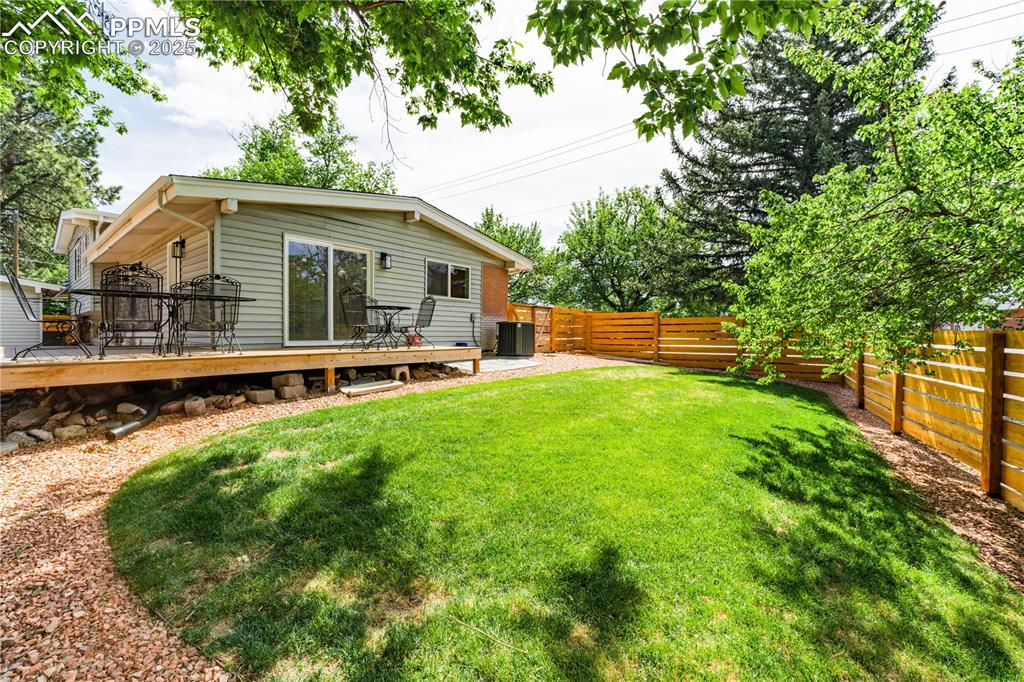 2502 Templeton Gap Road Colorado Springs, CO 80907 - Photo 29 of 34 Side Yard (Not pictured is the new black railing that was recently installed on the deck)