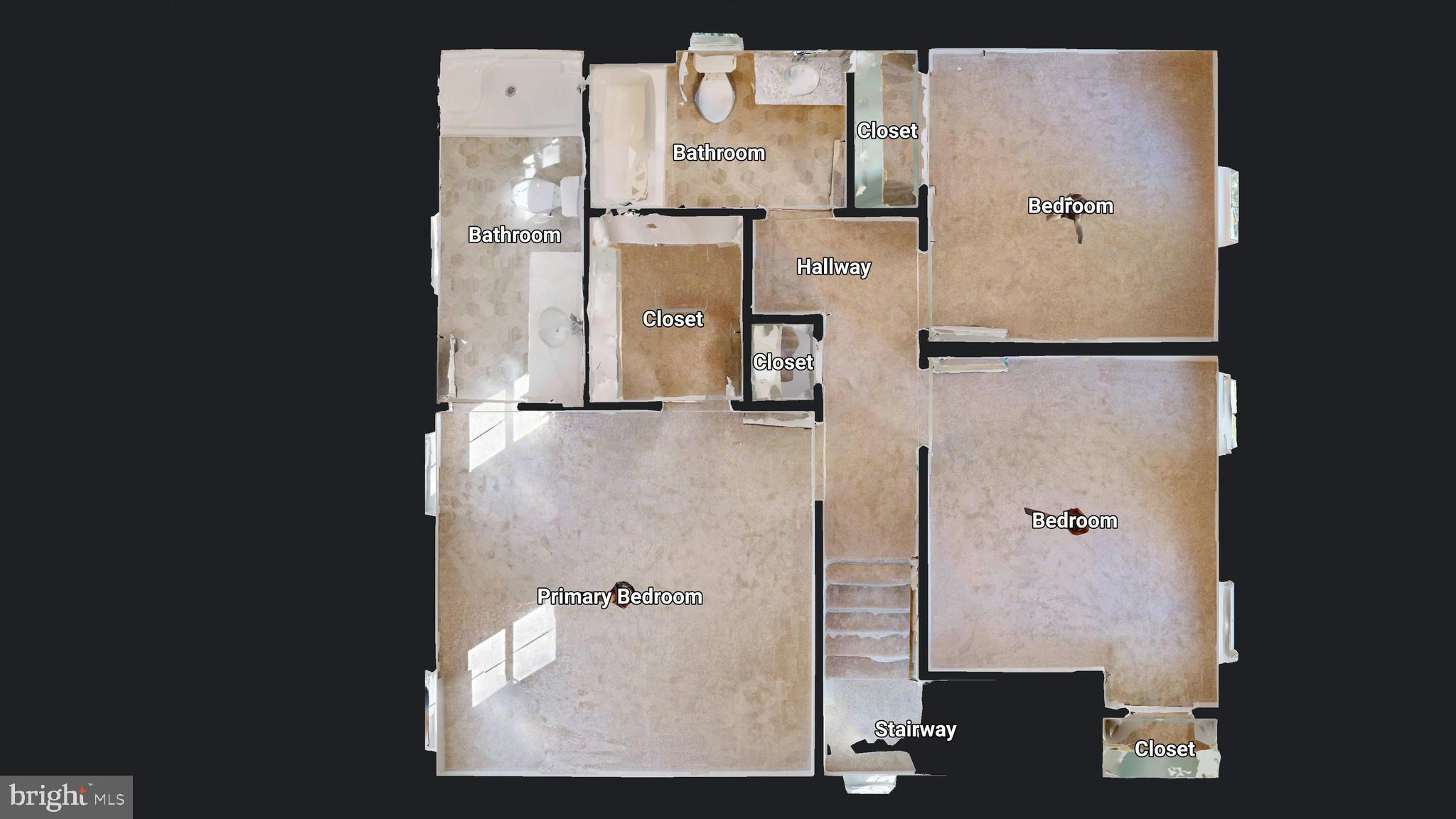 99 Cooper Street Kenton, DE 19938 - Photo 37 of 43 an aerial view of a bathroom with a shower