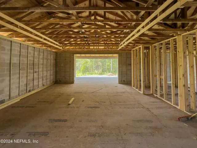 a black and white photo of a room