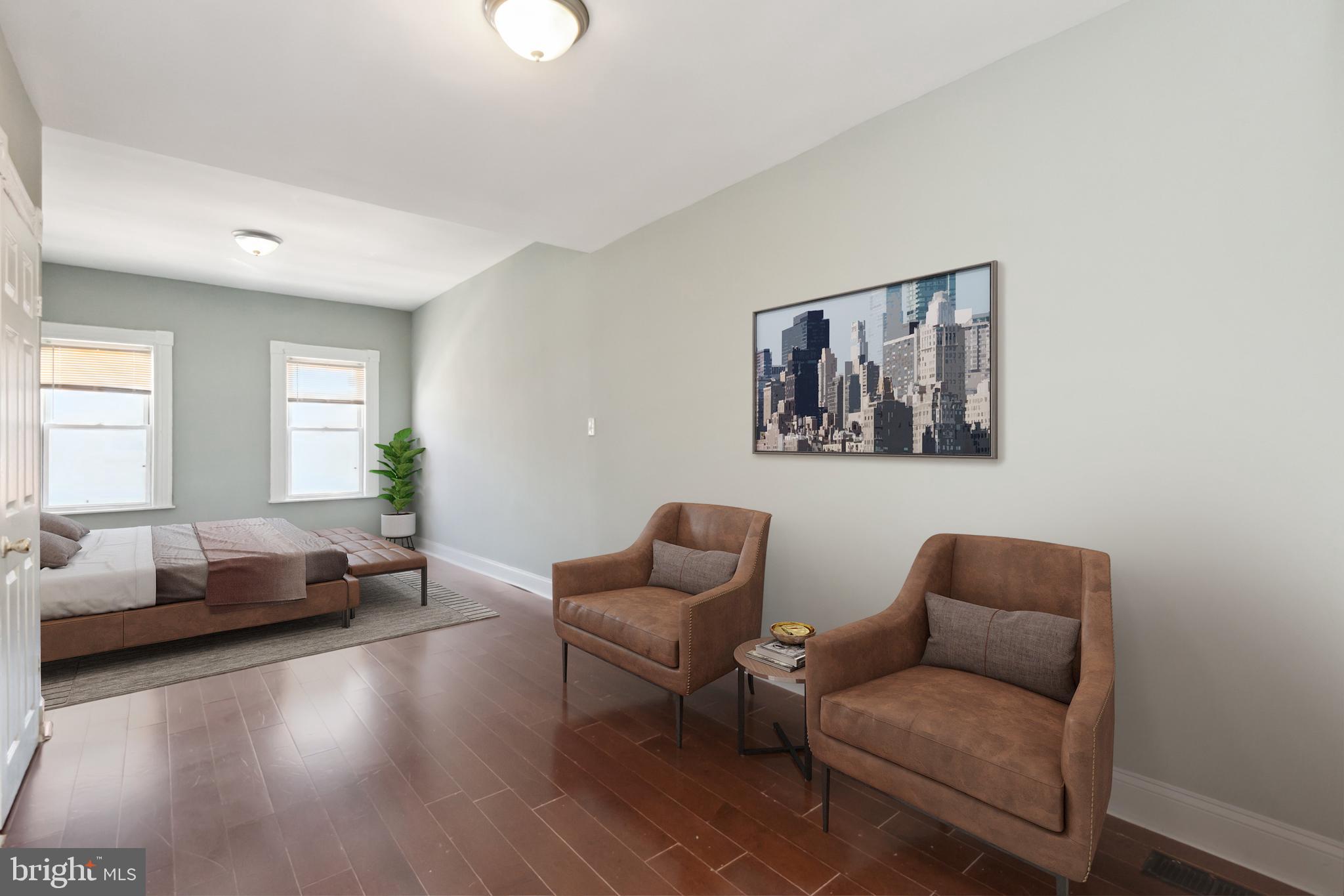 402 North Curley Street Baltimore, MD 21224 - Photo 5 of 22 Master Bedroom (virtual staging)