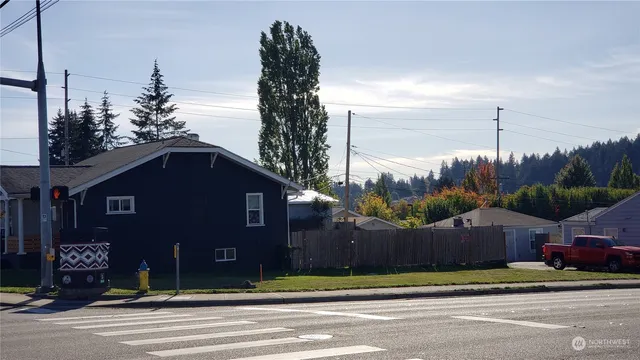 a front view of a house