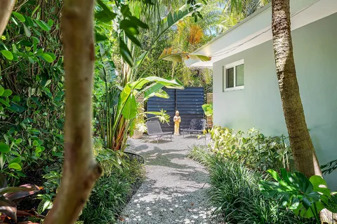 an outdoor view of garden