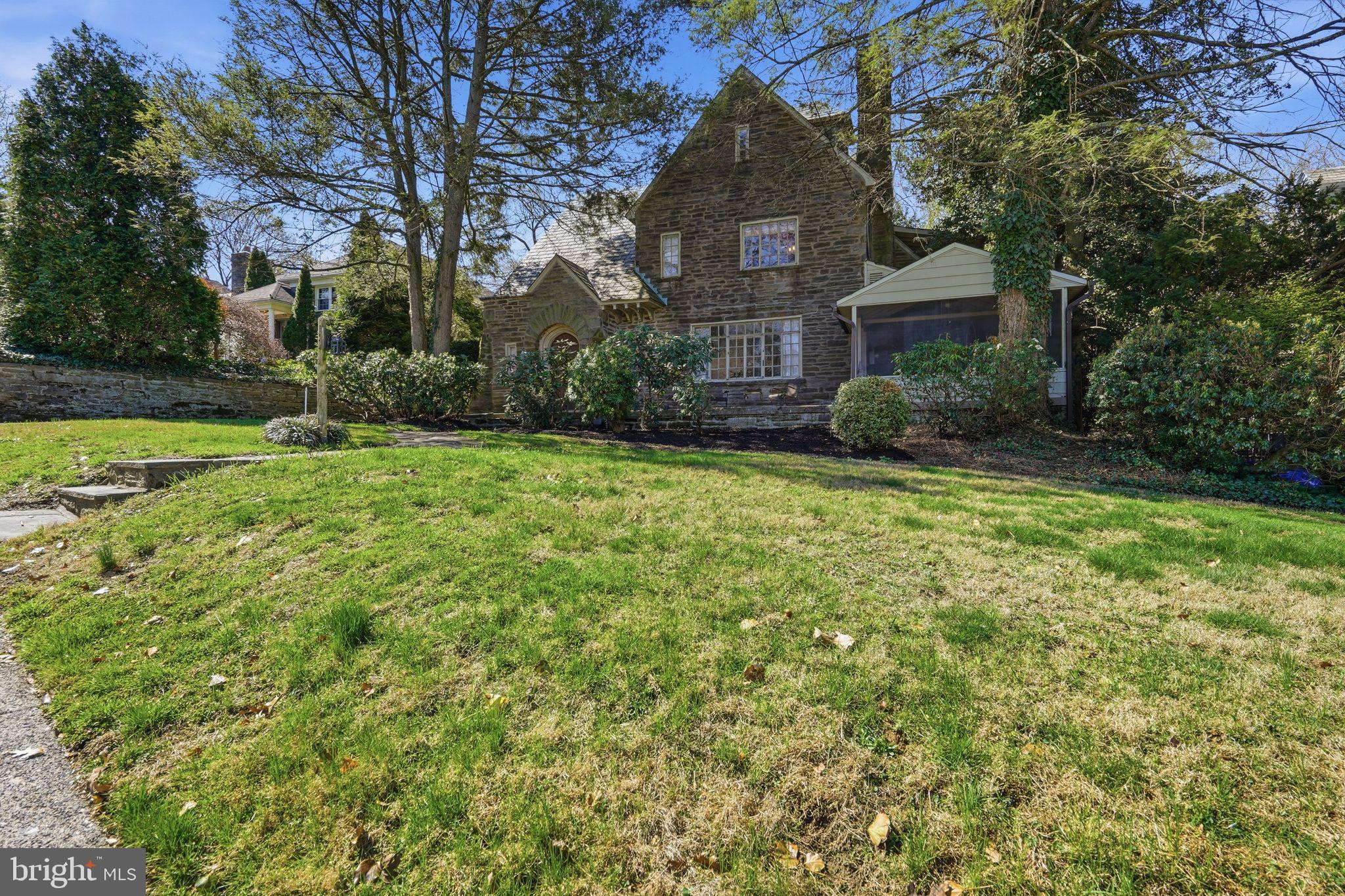 408 Upland Road Elkins Park, PA 19027 - Photo 41 of 41 a front view of a house with garden