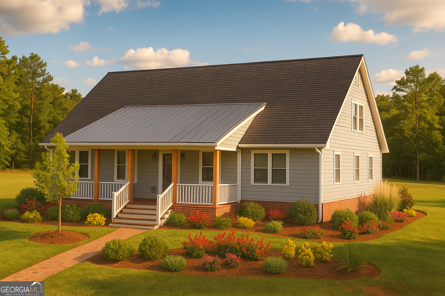 151 Nancy Lane Forsyth, GA 31029 - Photo 5 of 13 front view of a house with a yard