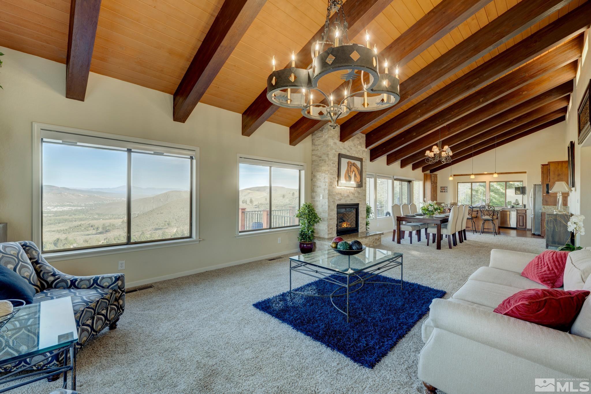 3760 Paradise View Carson City, NV 89703 - Photo 6 of 40 a living room with furniture and a large window