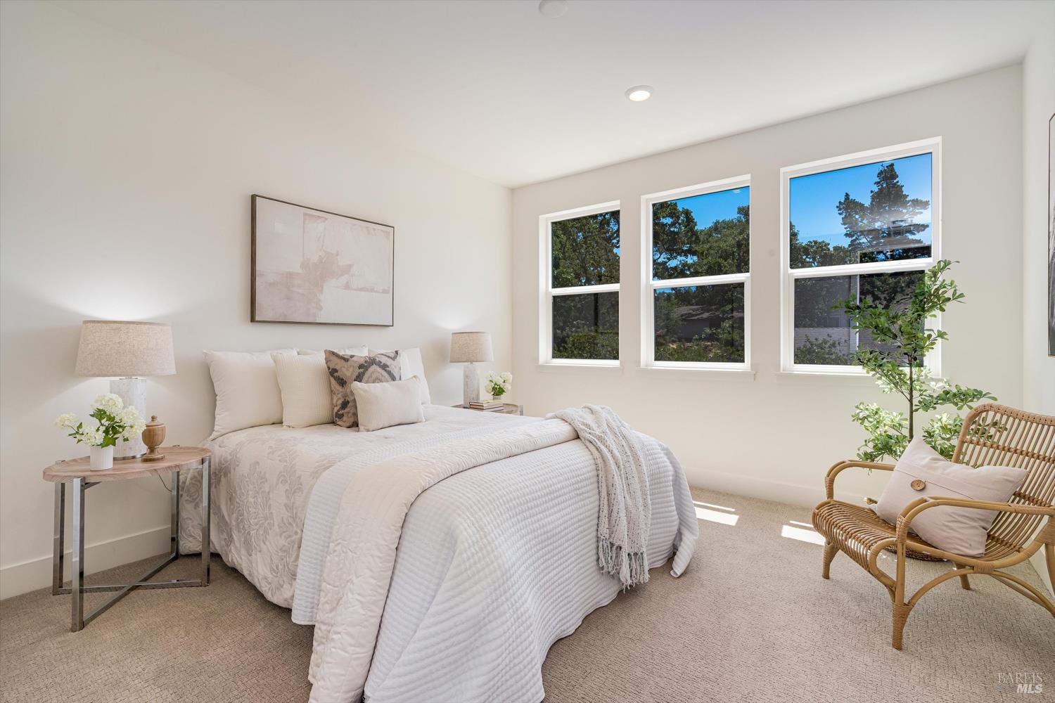 107 Grace Lane Napa, CA 94559 - Photo 33 of 39 a bedroom with bed and a large window