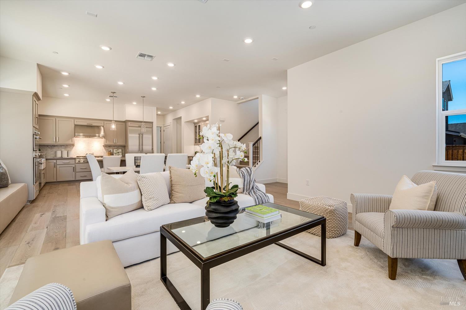 107 Grace Lane Napa, CA 94559 - Photo 8 of 39 a living room with furniture and a wooden floor