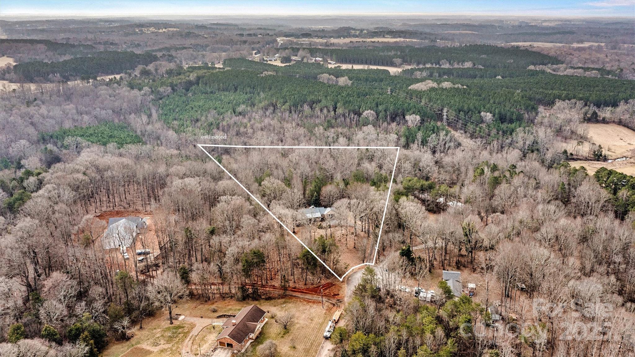 4096 Fairview Drive Maiden, NC 28650 - Photo 3 of 3 an aerial view of residential houses with outdoor space and trees