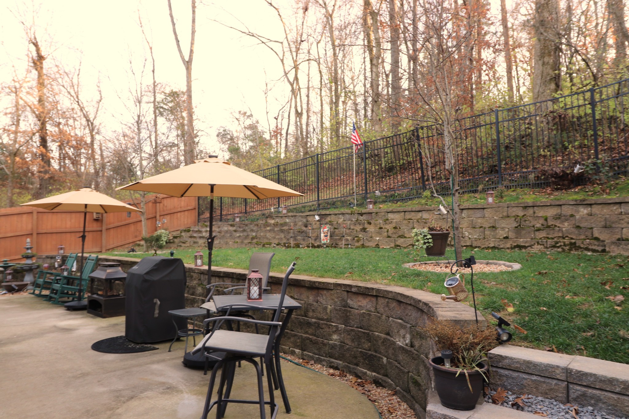 741 Bloomdale Trace Hermitage, TN 37076 - Photo 3 of 6 a view of backyard with seating space and trees