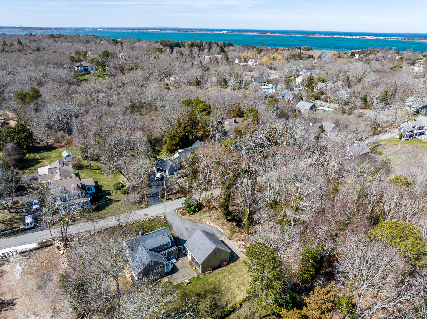 58 Pine Lane Barnstable, MA 02630 - Photo 34 of 37 an aerial view of a house with a yard
