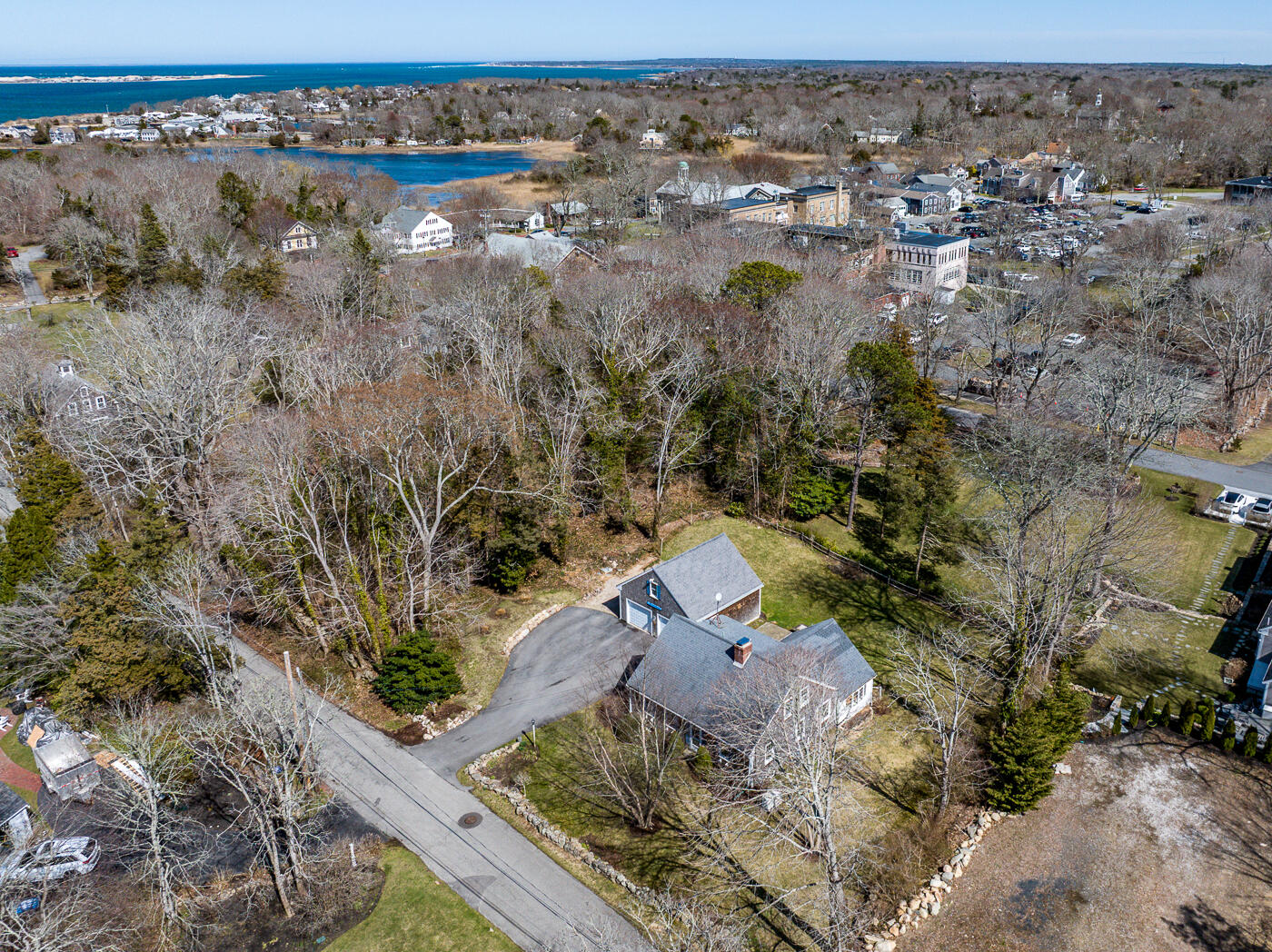 58 Pine Lane Barnstable, MA 02630 - Photo 35 of 37 an aerial view of a house with a yard