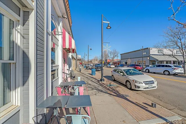 a car parked on the side of a street