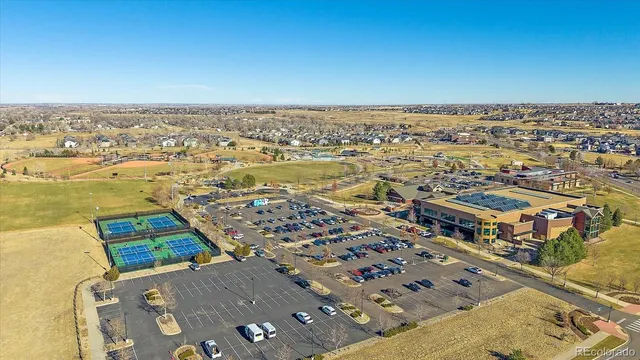 an aerial view of a city