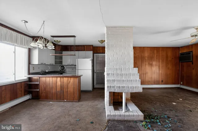 a view of kitchen and utility room