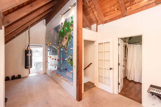 a view of an front door