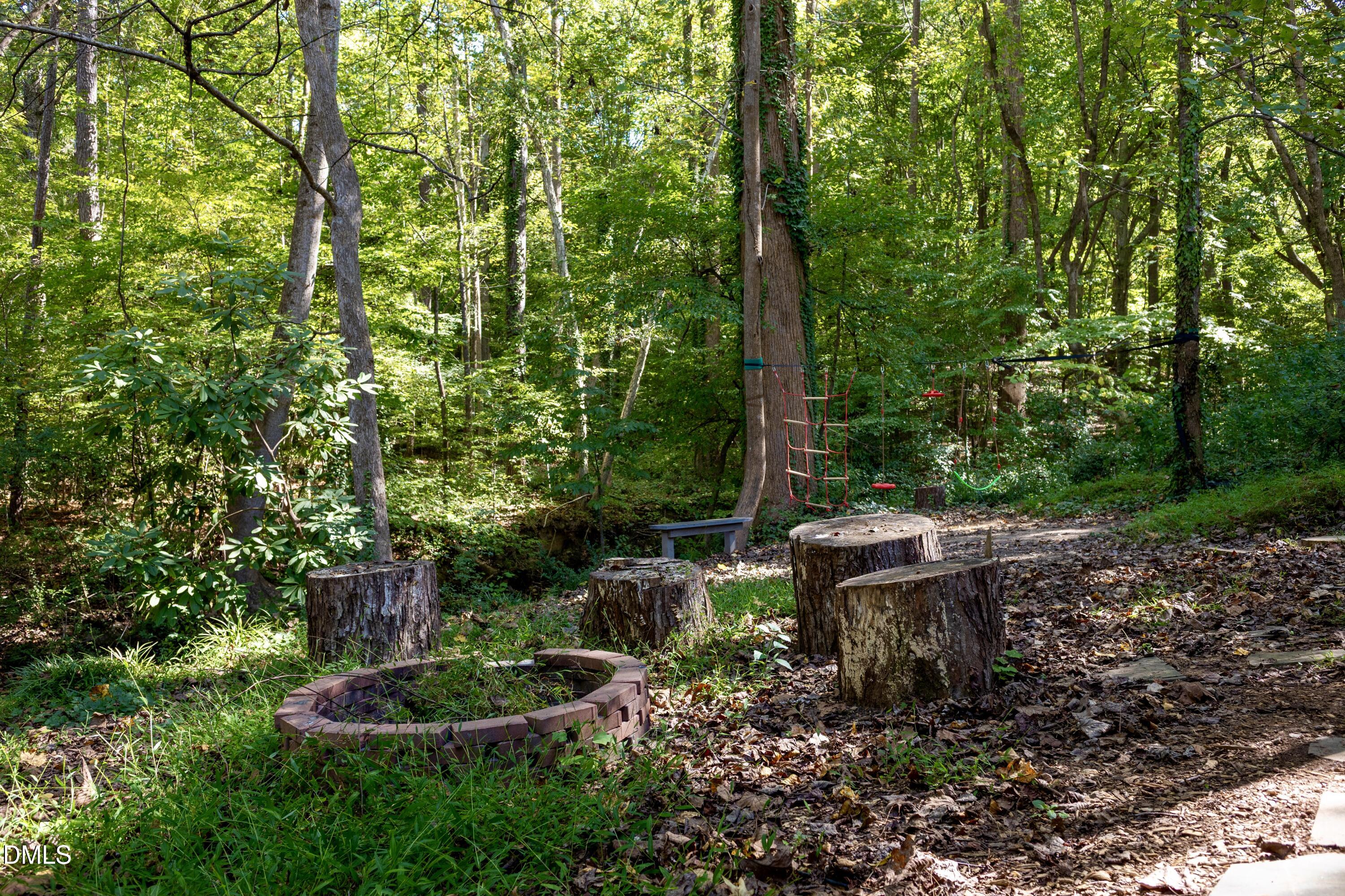 6125 Bellow Street Raleigh, NC 27609 - Photo 38 of 41 a garden view with a seating space