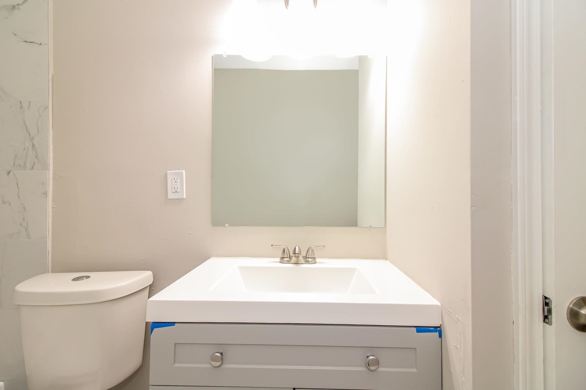 3546 Christine Road Memphis, TN 38118 - Photo 15 of 23 a bathroom with a sink a toilet and a mirror
