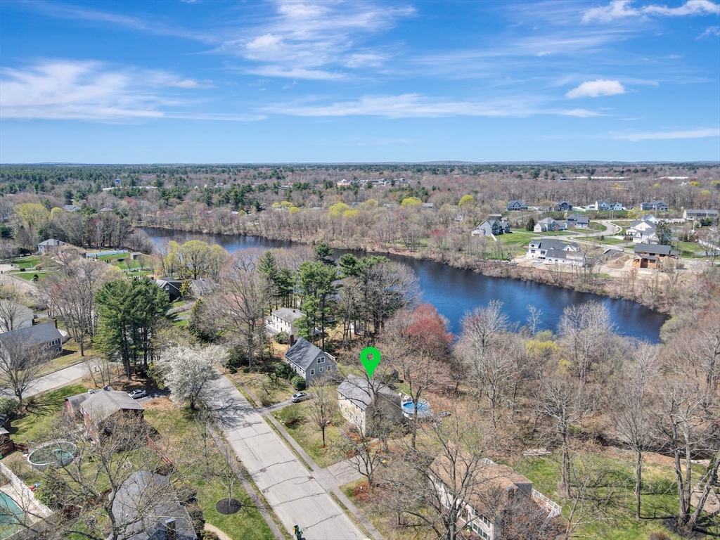 15 Riverside Drive Mansfield, MA 02048 - Photo 40 of 42 an aerial view of a houses with ocean view