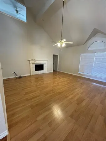 a view of a livingroom with a fireplace