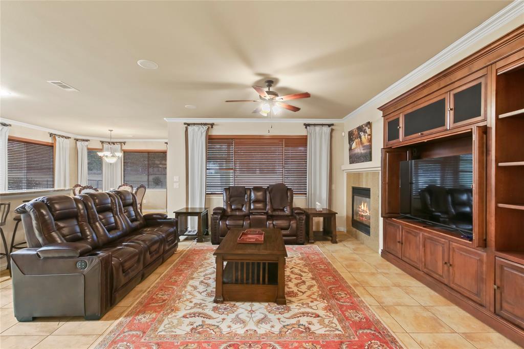 9116 Perimeter Street Denton, TX 76207 - Photo 7 of 26 a living room with furniture tv and large window