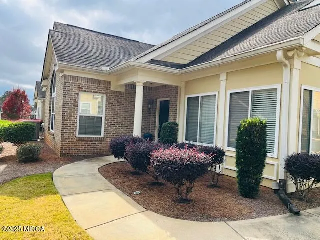 a view of a entryway of the house