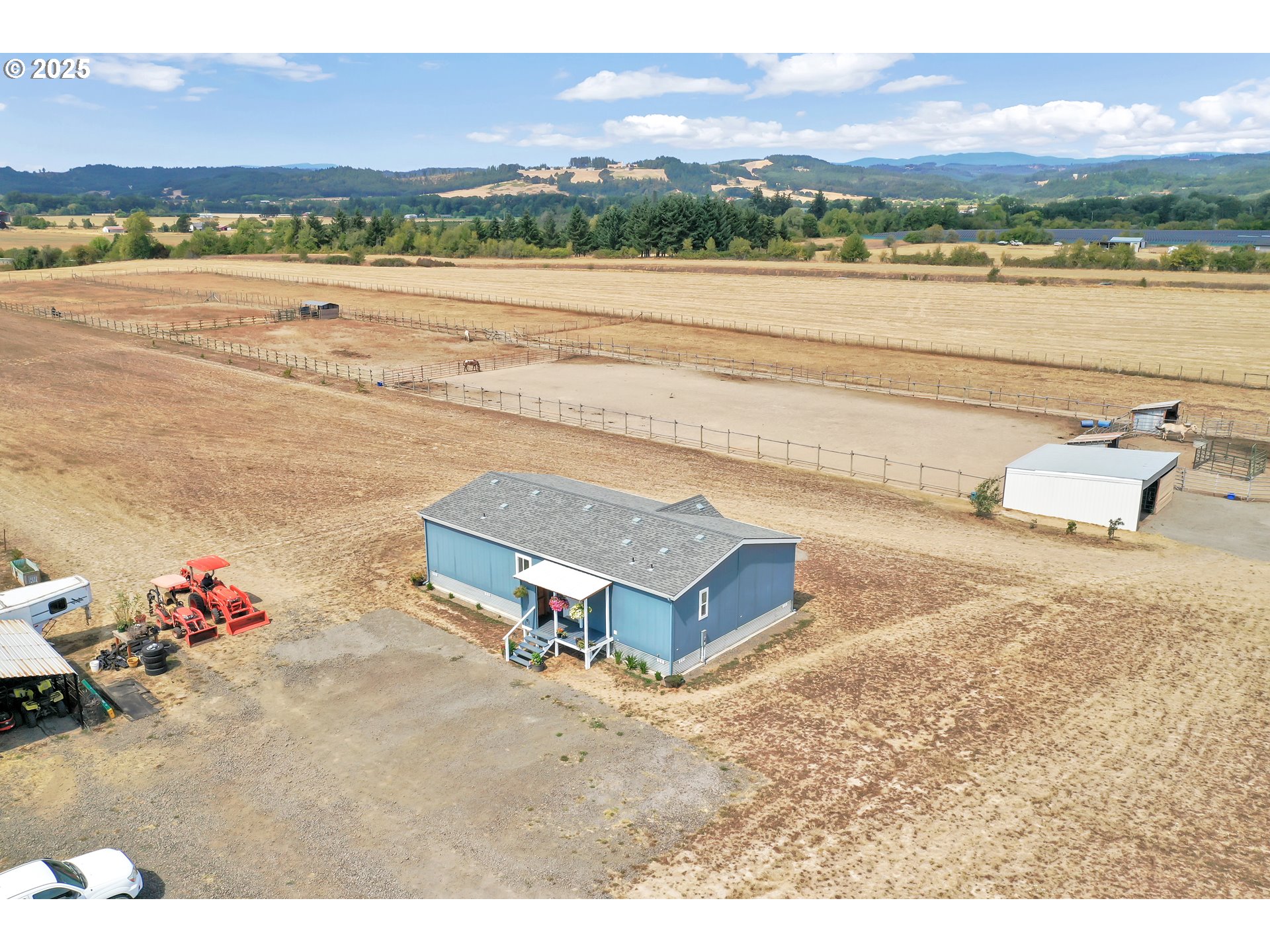 24550 Southwest Red Prairie Road Sheridan, OR 97378 - Photo 25 of 33 a view of a city with an ocean view