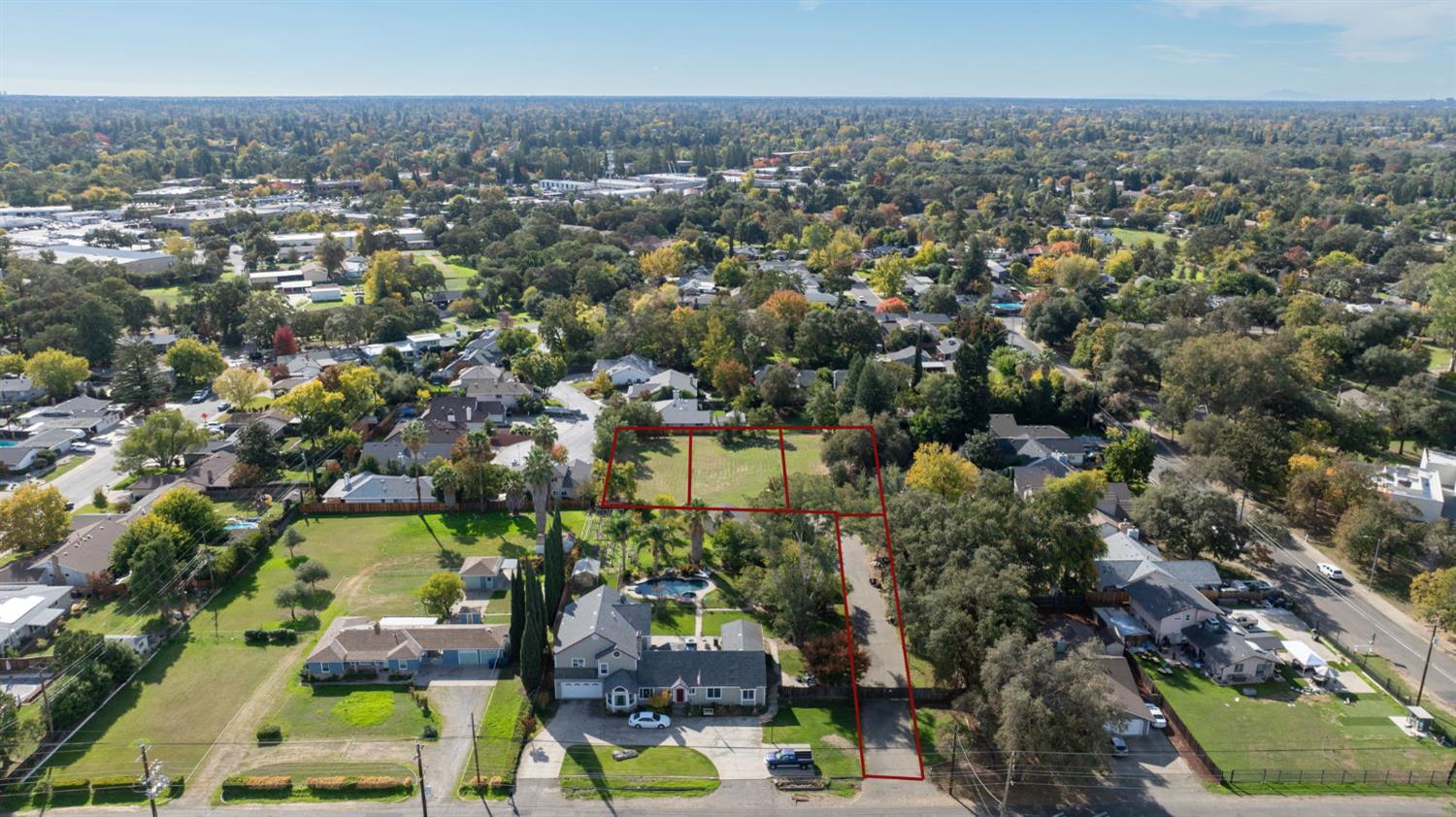 0 Myrtle Sacramento, CA 95841 - Photo 23 of 28 an aerial view of residential houses with outdoor space and swimming pool