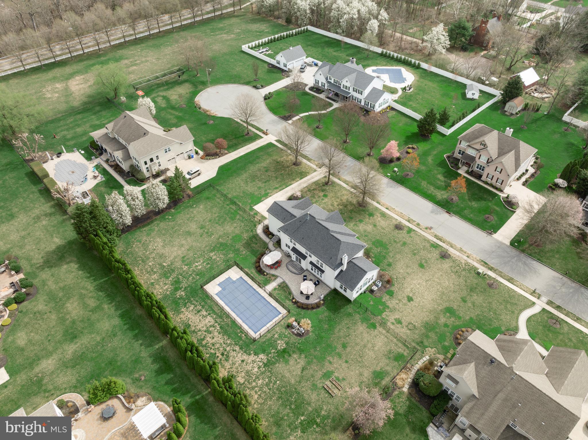 5 Periwinkle Place Lumberton, NJ 08048 - Photo 57 of 61 an aerial view of a house with a garden and lake view