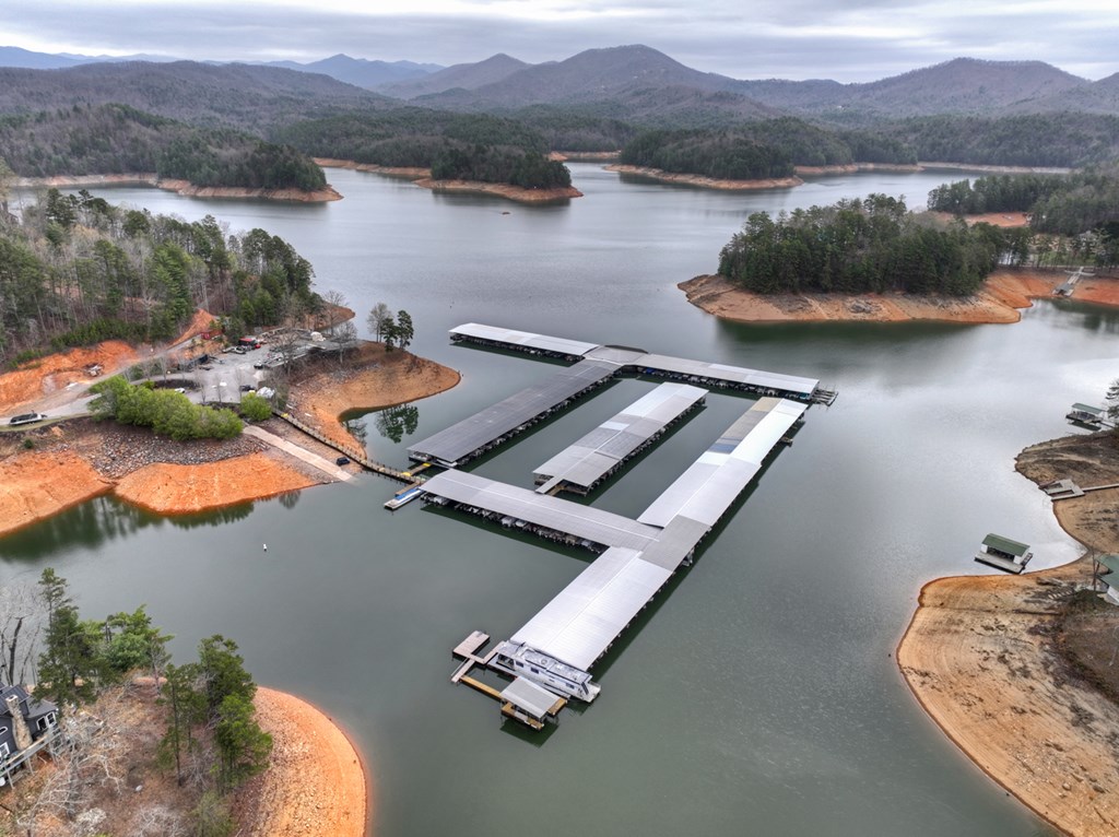 190 Village Road Murphy, NC 28906 - Photo 18 of 50 a view of a lake with a mountain