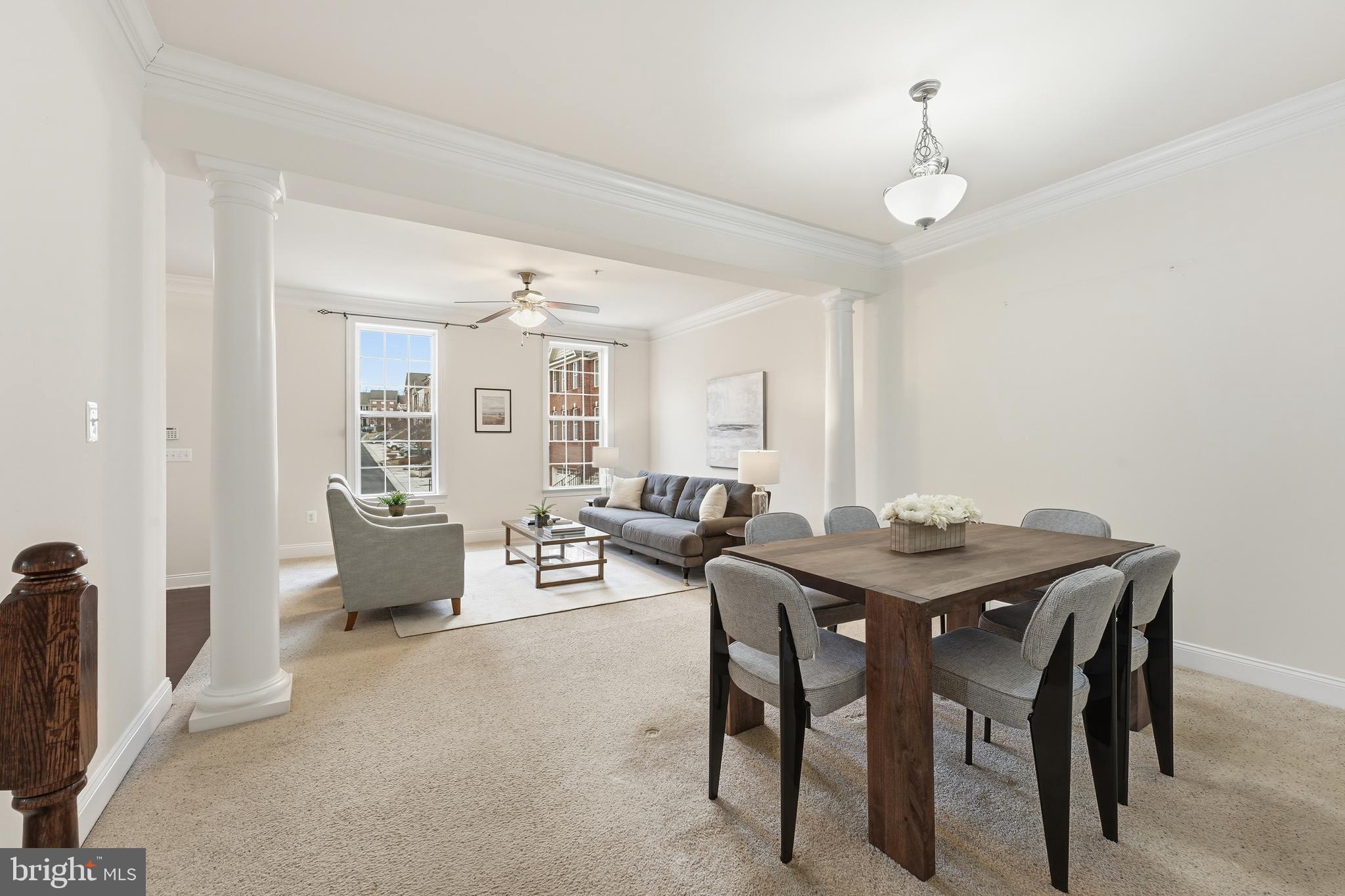 2284 Brimstone Place Hanover, MD 21076 - Photo 3 of 37 a view of a dining room with furniture and chandelier