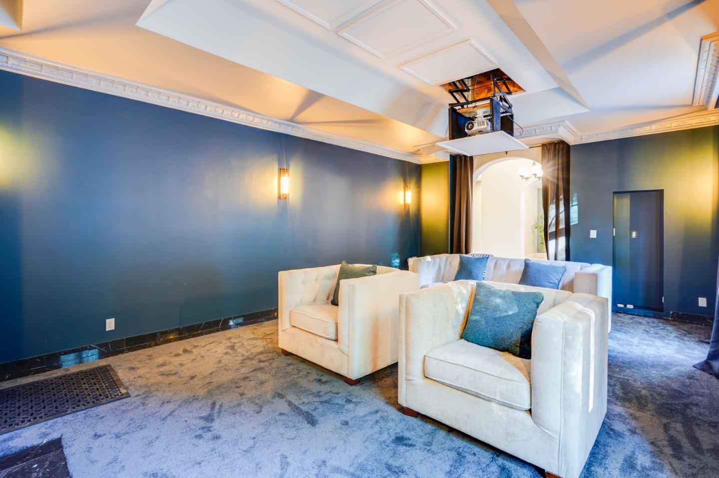 18565 Overlook Road Monte Sereno, CA 95030 - Photo 22 of 72 a living room with furniture and a ceiling fan