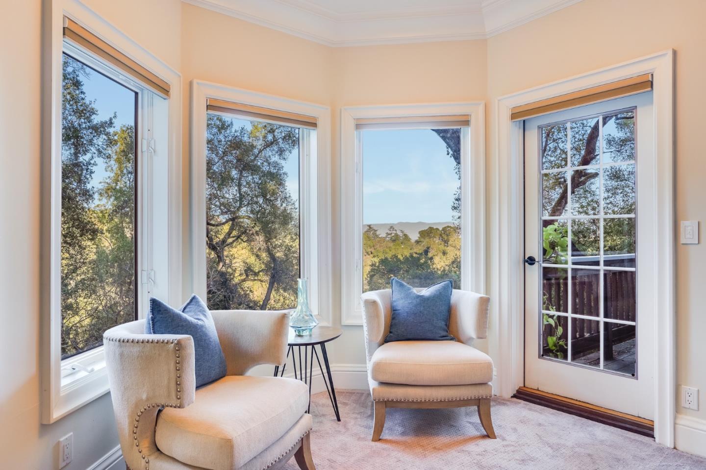 18565 Overlook Road Monte Sereno, CA 95030 - Photo 30 of 72 a living room with furniture and a large window