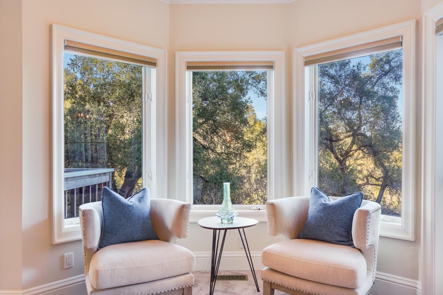 18565 Overlook Road Monte Sereno, CA 95030 - Photo 31 of 72 a living room with furniture and a large window